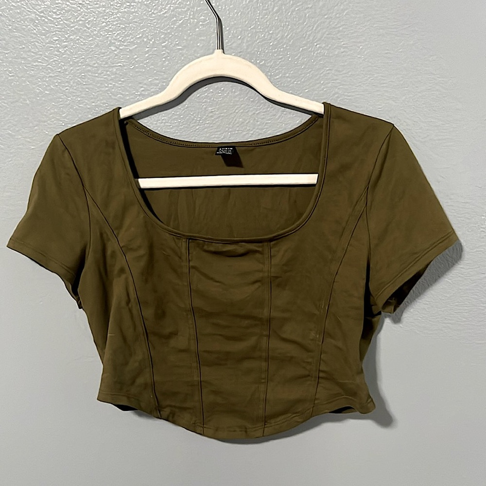 Forest Green Cooline Crop Top